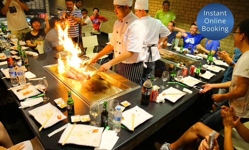 Image 1: 5-Course Teppanyaki with Sake