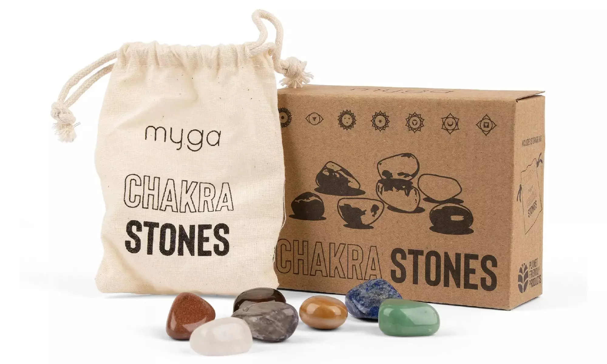 1 o 2 paquetes de 7 piedras para equilibrar los chakras - Primary Image