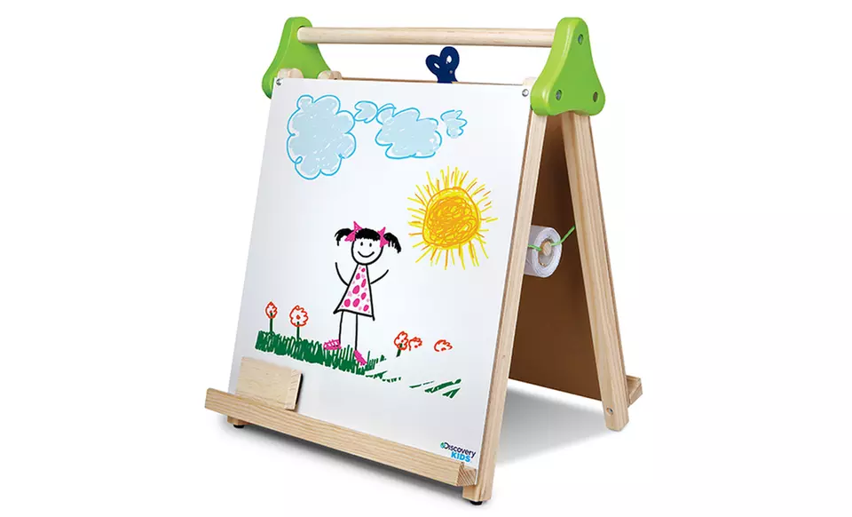 Discovery Kids 3-in-1 Tabletop Easel. Free Returns. - Second Medium