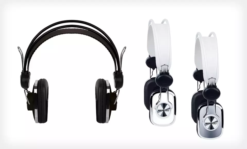 $8.99 for Merkury Innovations Retro Stereo Headphones ($19.99 List Price). Multiple Colors Available. Free Returns. - Primary Image