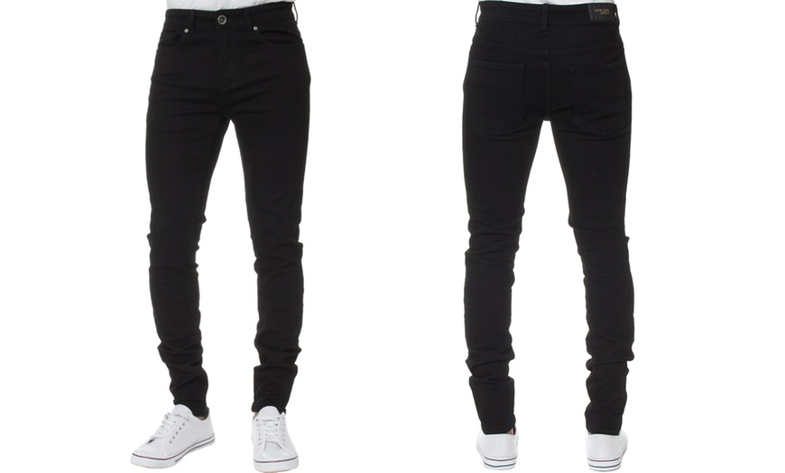 Image 3: ENZO Jeans Men's Skinny Trousers