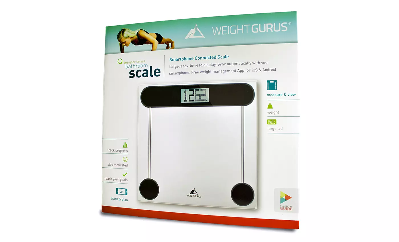 Weight Gurus Smartphone-Connected Digital Bathroom Scale - Second Medium