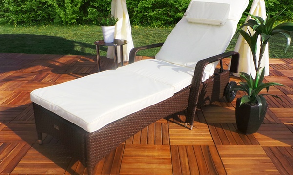 groupon rattan lounger