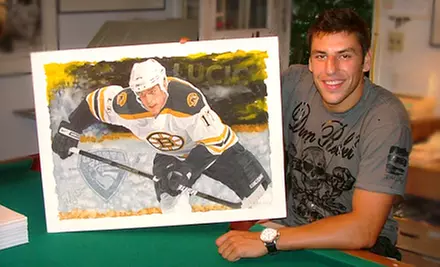 $119 for a Signed 23.5"x17" Milan Lucic Print from GreatSportsArt.com ($330 Value) - Primary Image