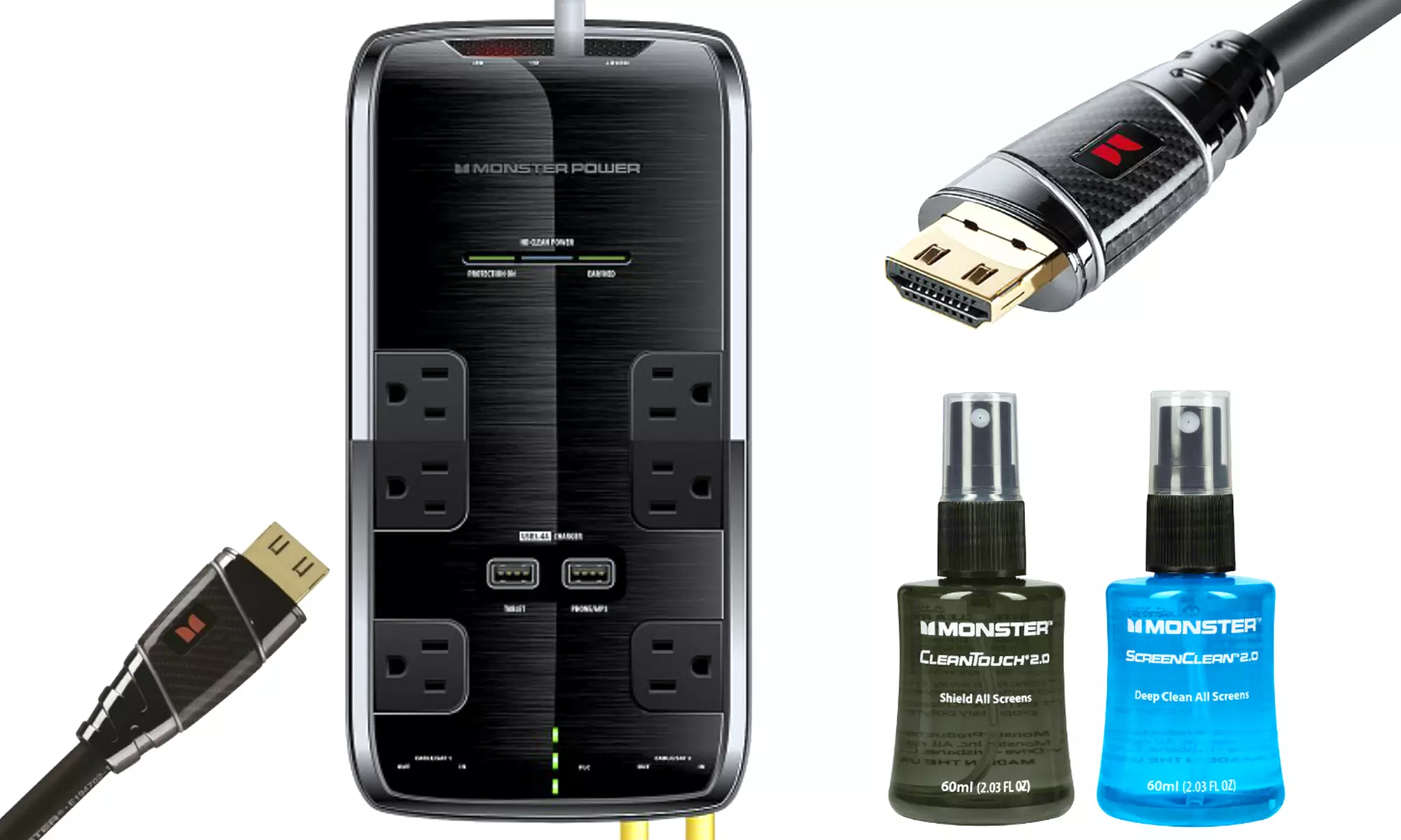 Monster Cable Black Platinum Home Theater Bundle - Primary Image