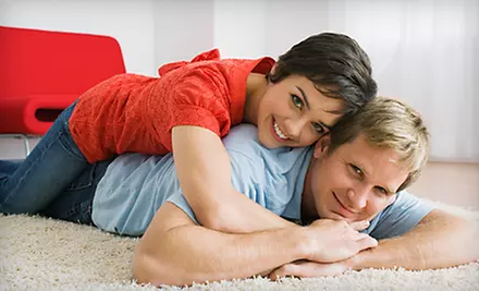 Two Rooms of Carpet Cleaning or Four Rooms and Up to 12 Stairs of Carpet Cleaning from Carpet Boss Steam Cleaning - Primary Image