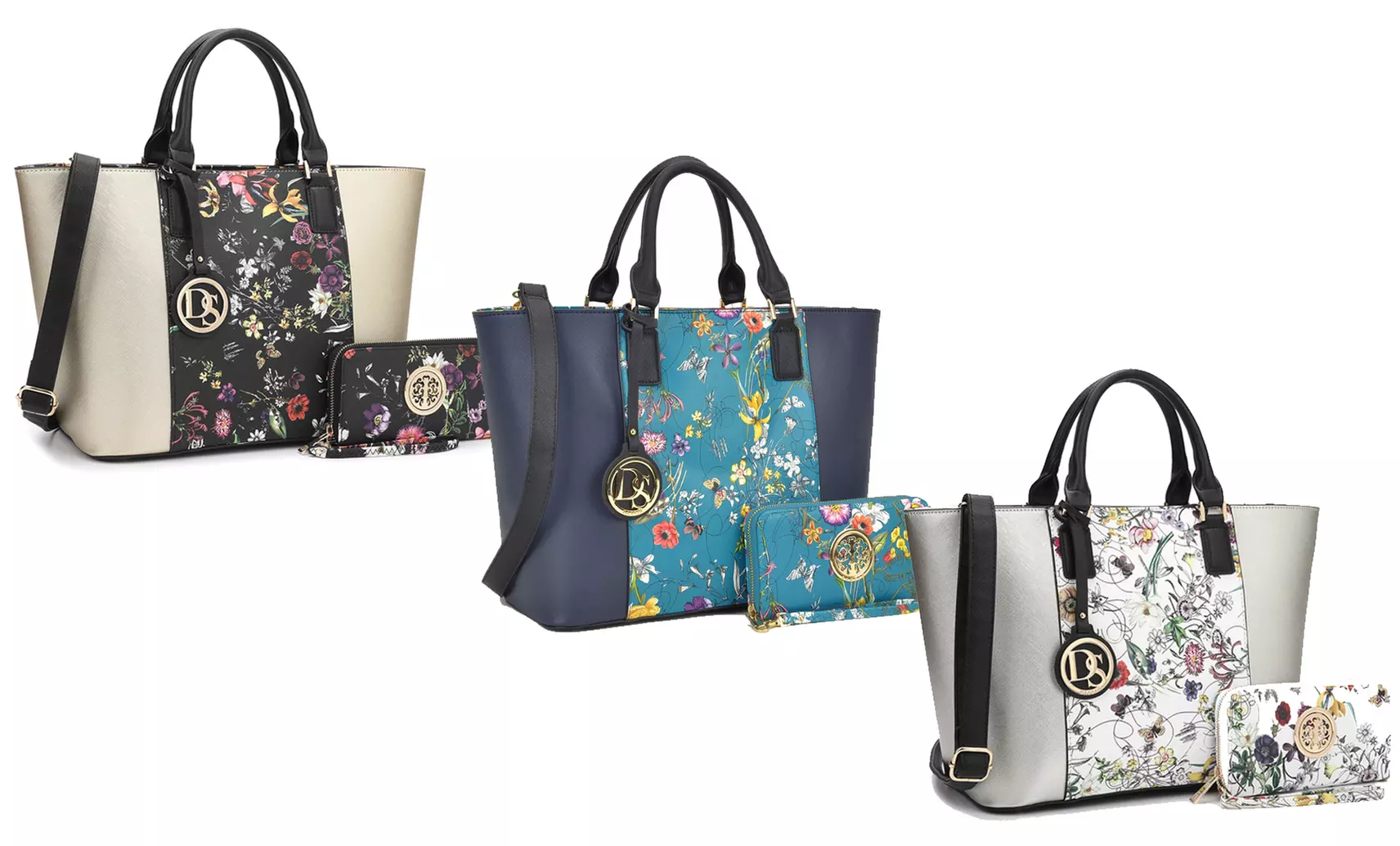 Marco Designer Satchel Tote Bag with Matching Wallet - Primary Image