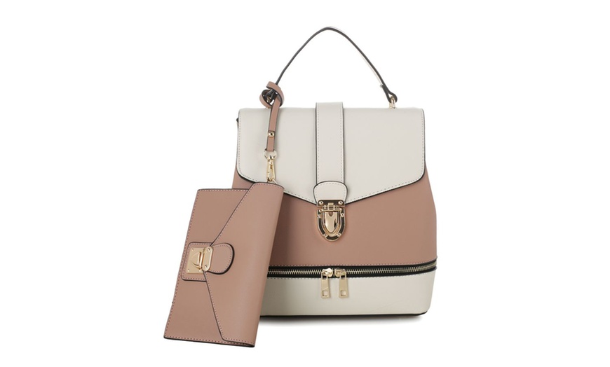 Image 12: Epic Chic MKII Convertible Fashion Backpack with Wristlet