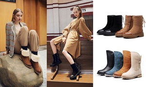 Water-Resistant Shearling Boots