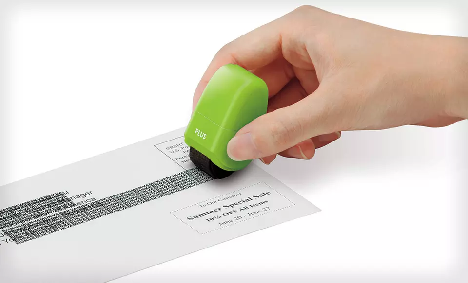 $25 for a Plus Guard Your ID Stamp Bundle ($39.96 List Price). Four Colors Available. Free Shipping and Free Returns. - Primary Image