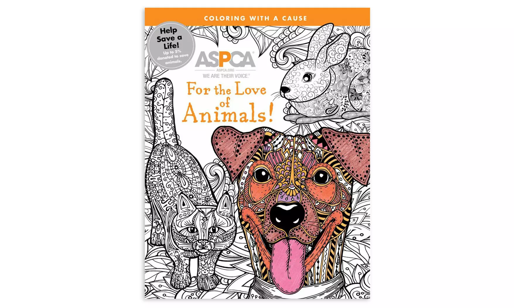 ASPCA Adult Coloring Book for Pet Lovers - Primary Image