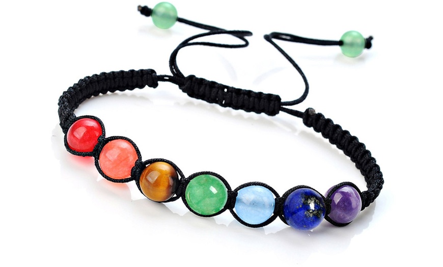 Image 4: Bracelets de chakra tressés