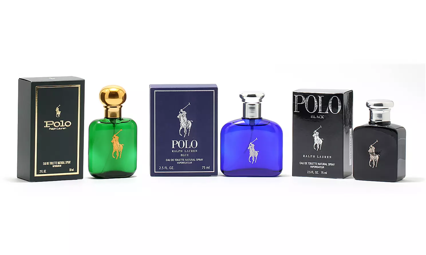 Ralph Lauren Polo, Polo Blue, or Polo Black Eau de Toilette for Men - Primary Image
