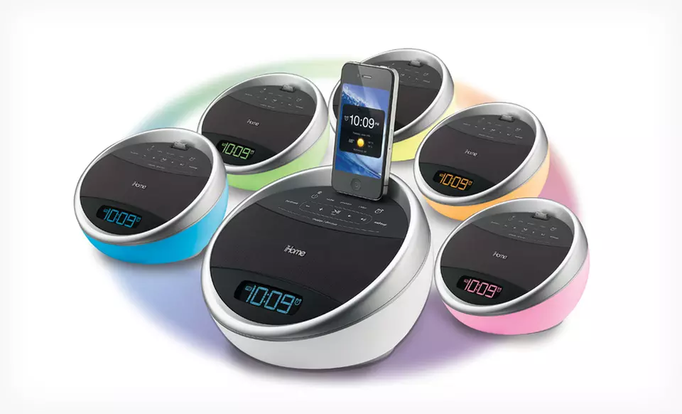 iHome App-Enhanced Color-Changing Alarm Clock for iPhone and iPod﻿. Free Returns. - Primary Image