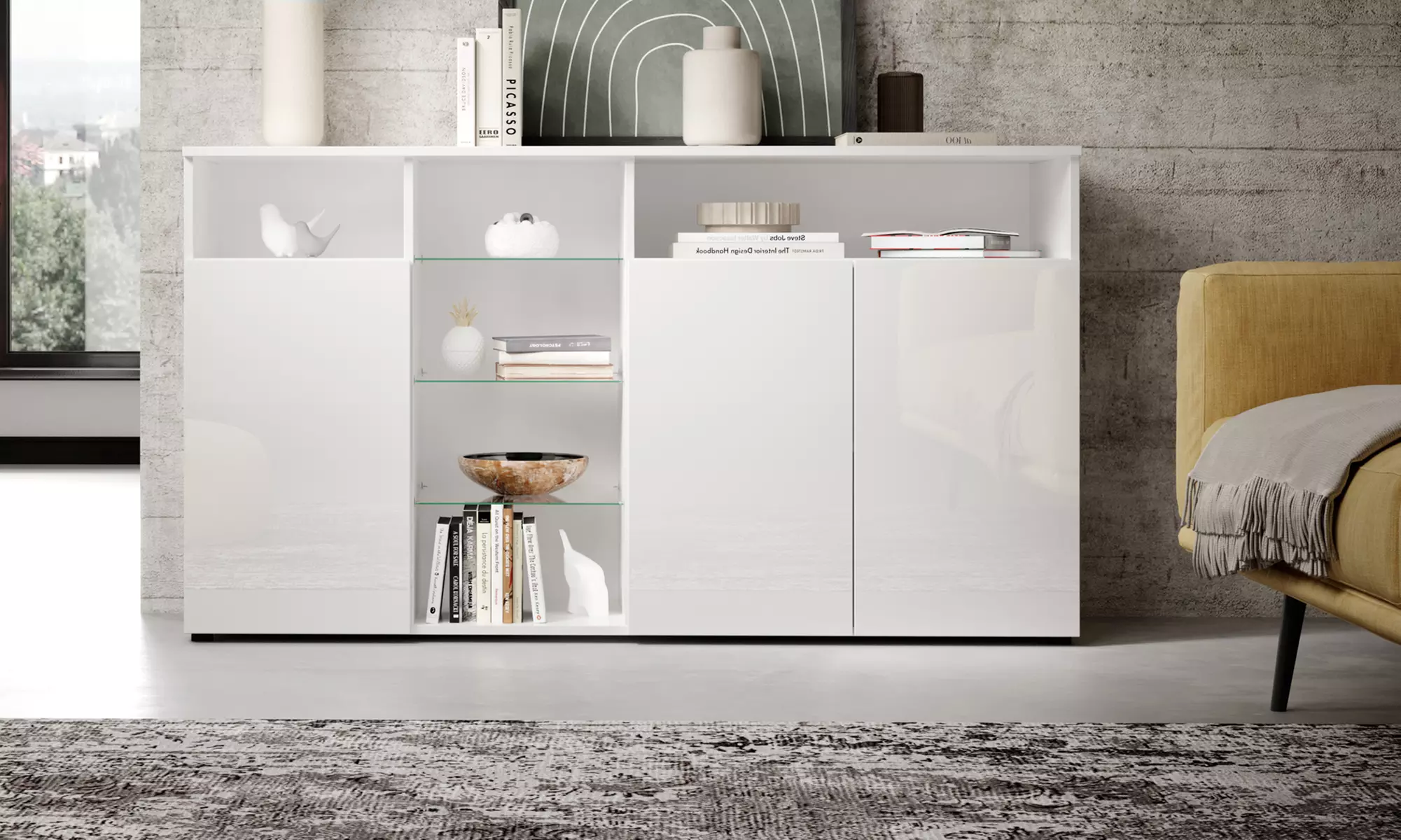 Buffet "Clark" avec éclairage LED