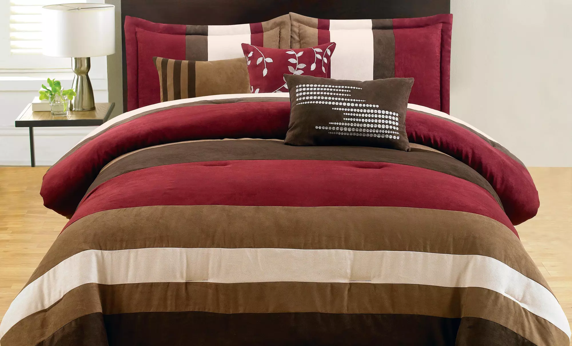 7-Piece Microsuede Comforter Set. Multiple Designs Available. Free Returns. - Primary Image