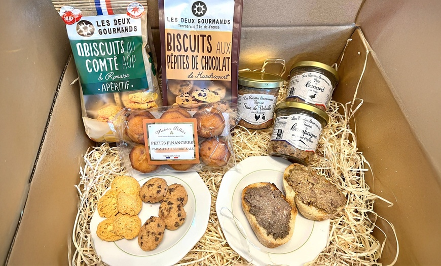 Image 1: Caja de degustación con sabores dulces y salados de Le Coq Gourmet