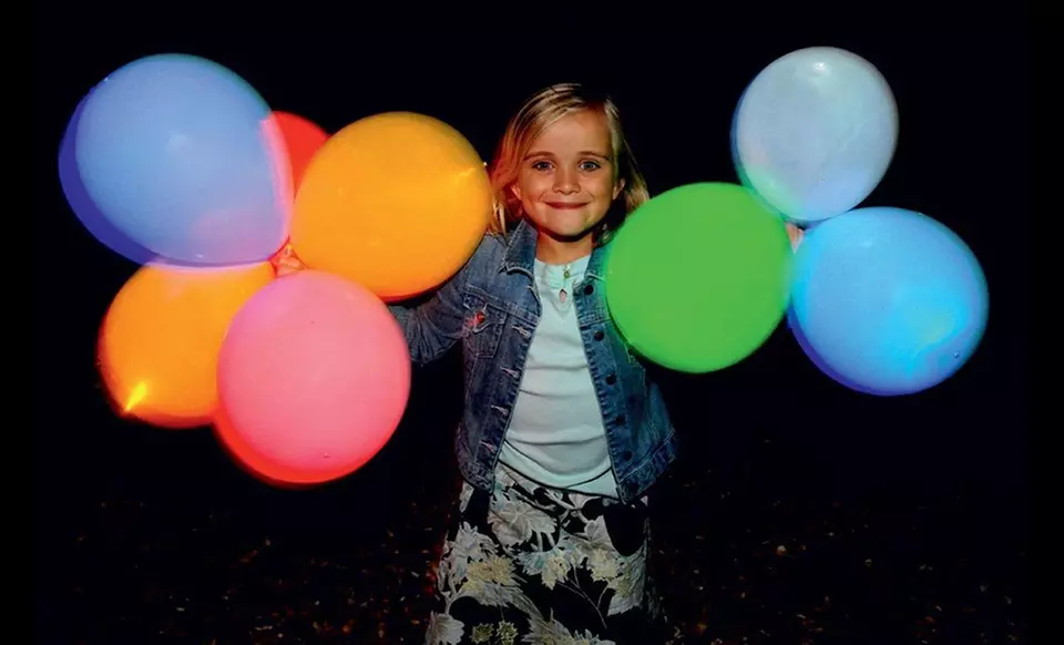 LED Light-Up Balloons 10-Pack. Free Returns. - Primary Image
