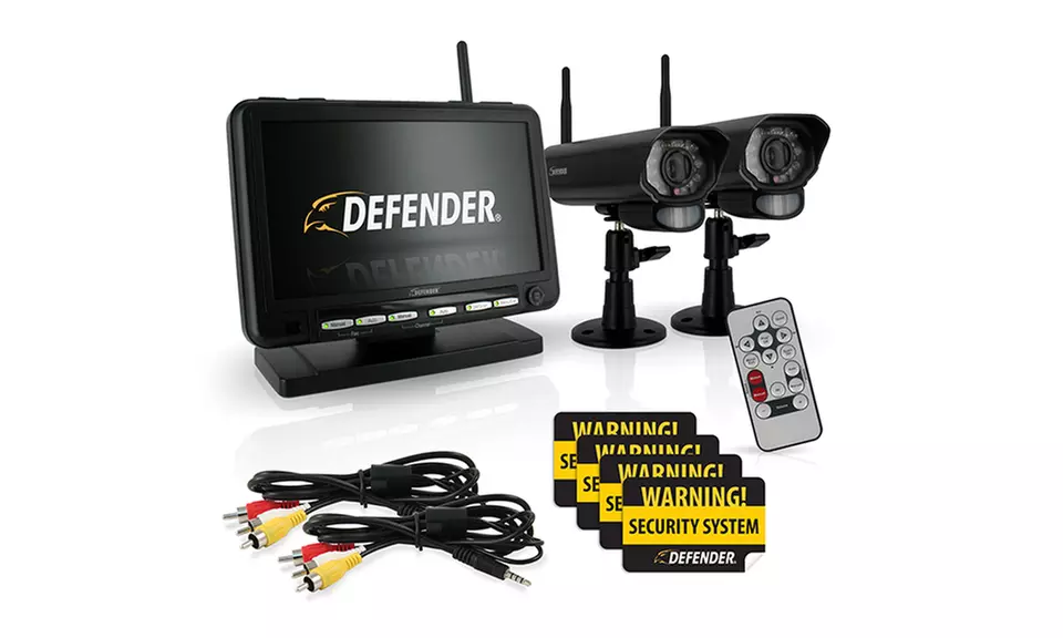 Defender Digital Wireless DVR Security System with 2 Cameras and 7'' Monitor - Second Medium