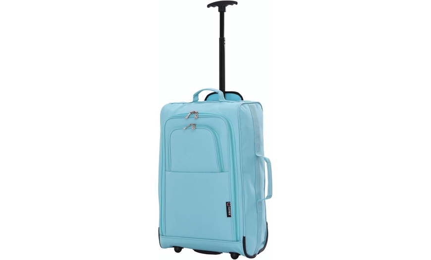 Image 18: 5 Cities Carry On Lightweight Travel Bag Trolley Range