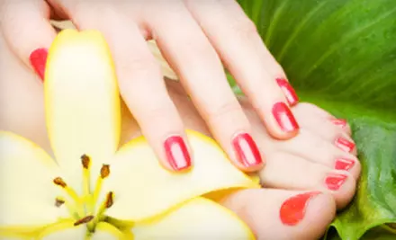 Pedicure or Mani-Pedi at MT Nails (Up to 60% Off) - Primary Image