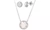 5.42 CTTW Pendant and Stud Earrings Set with Swarovski Elements Crystals in 18K White Gold Plated Sterling Silver