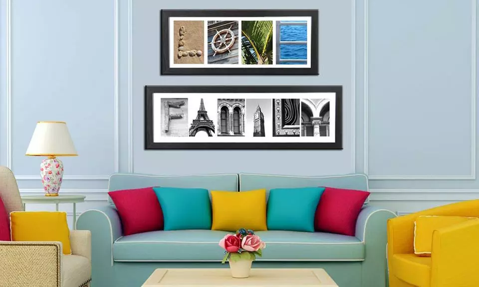 Custom Letter-Art Package with Extra Word and Optional Frame from Imagine Letters (Up to 77% Off) - Primary Image