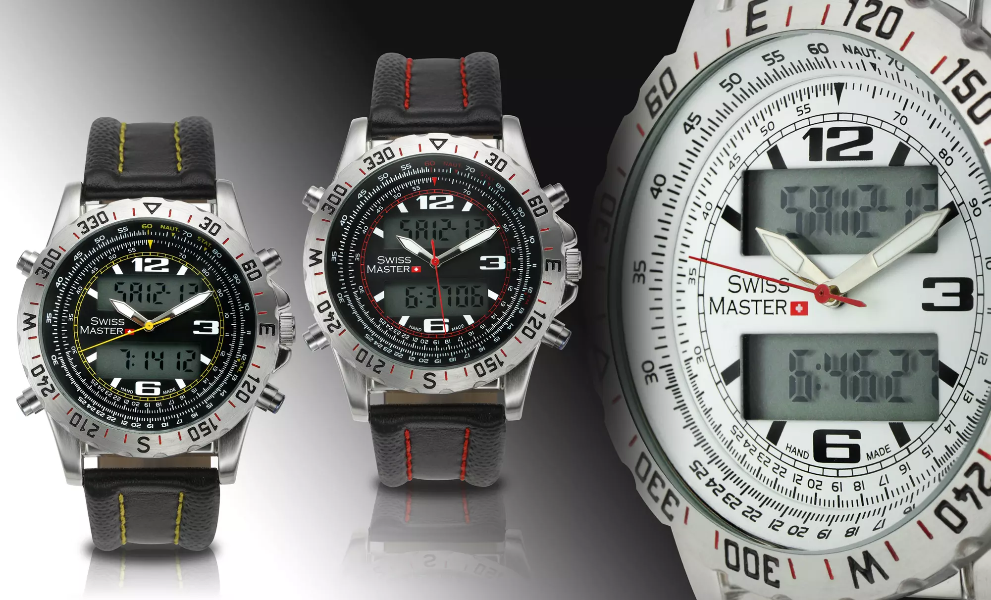 Swiss Master Analog-Digital Men's Diver Watch - Primary Image