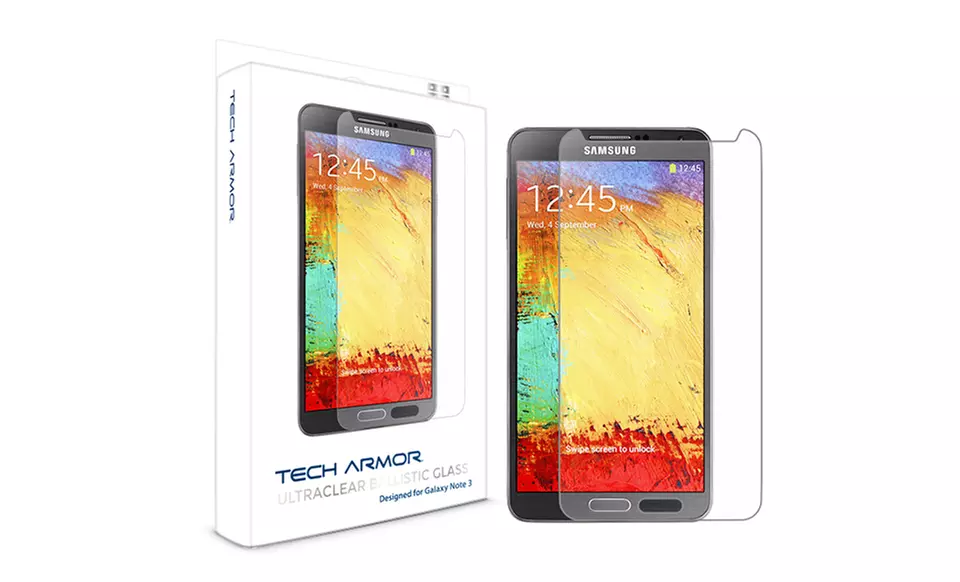 Tech Armor Screen Protector for iPhone, Galaxy Note, or Galaxy S4. Multiple Styles from $9.99–$11.99. - Second Medium