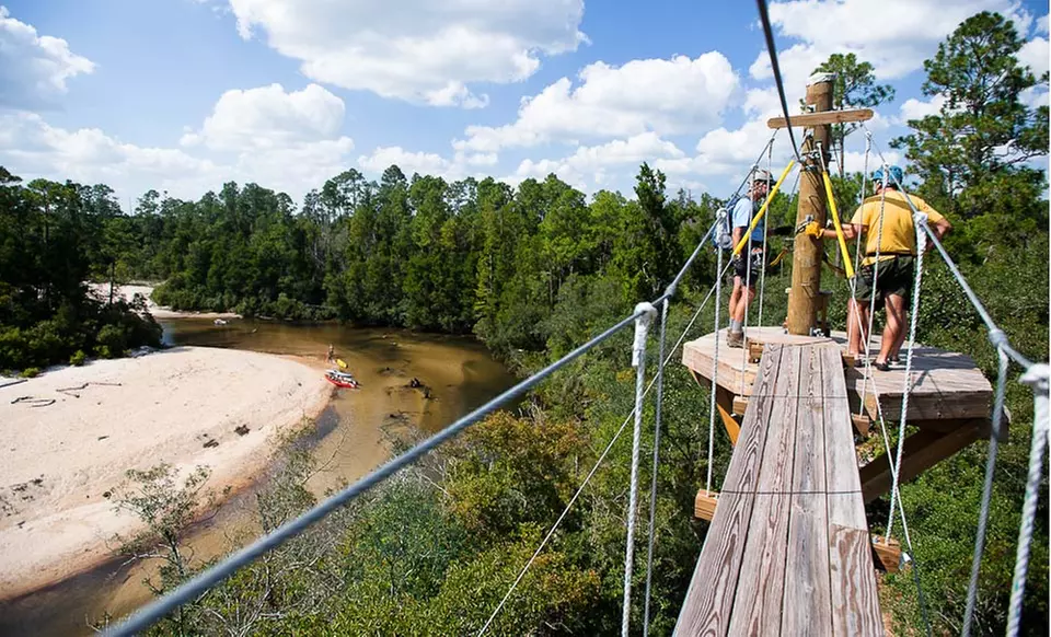 Three-Night Stay with Zipline and Kayak or Paddleboard Tours at Adventures Unlimited in Milton, FL - Primary Image
