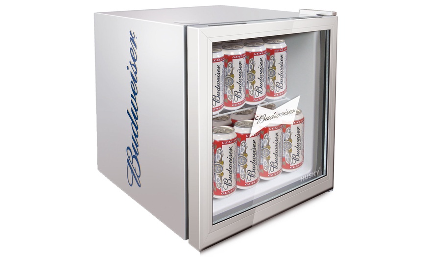 Image 1: Husky Budweiser 50l Mini Fridge