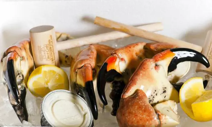 Home Delivery of Fresh Stone Crab Claws from George Stone Crab (Up to 50% Off). Two Options Available. - Primary Image