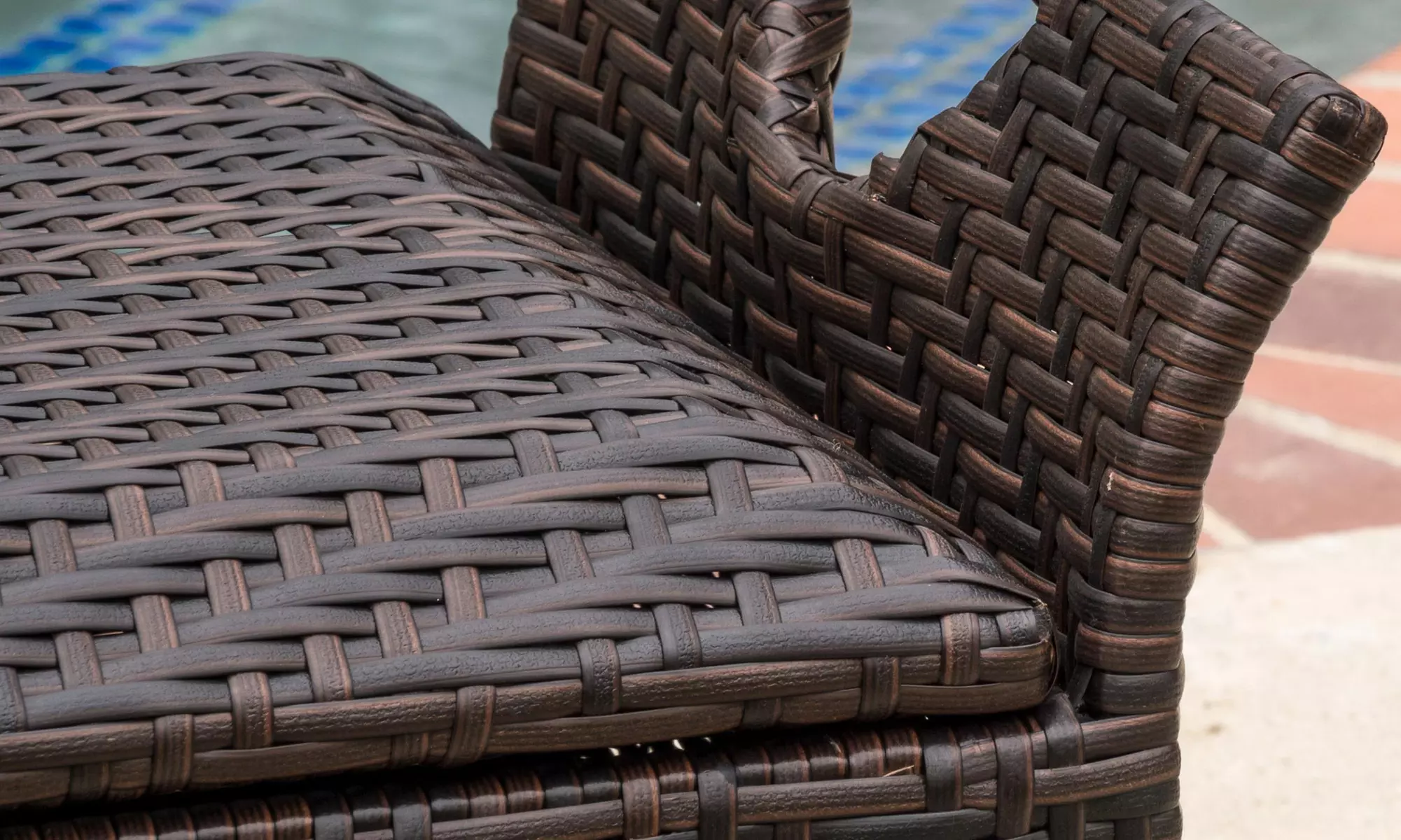 Wicker Outdoor Storage Bench - Second Medium