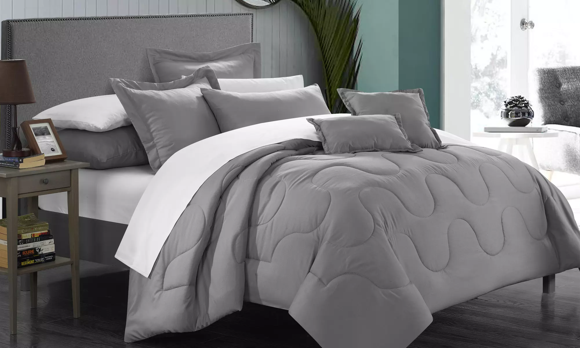 Donnelle 11-Piece Down Alternative Bedding Ensemble with Sheet Set - Primary Image