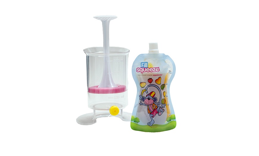 Image 3: Fill n Squeeze Baby Food Pack