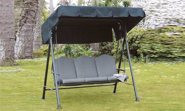 3 Seater Garden Swing Chair Groupon Goods