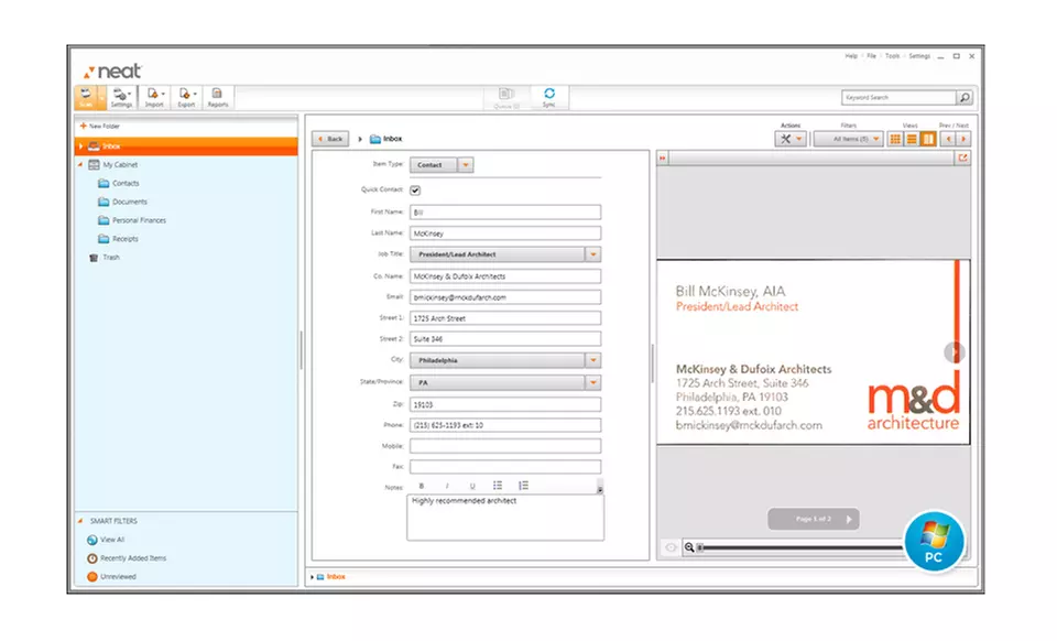 NeatReceipts Mobile Scanner or NeatDesk Desktop Scanner from $89.99–$199.99 (Manufacturer Refurbished) - Second Medium