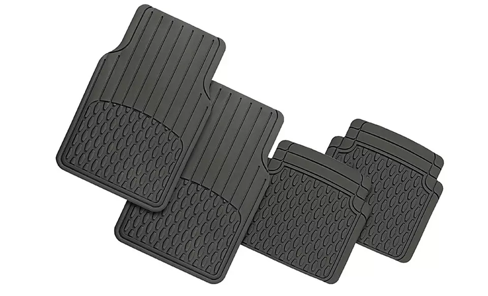 Full Set of 4 Premium Vinyl Floor Mats - Second Medium