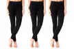 1x, 2x, 3x oder 5x Thermo-Leggings in Schwarz - Second Medium