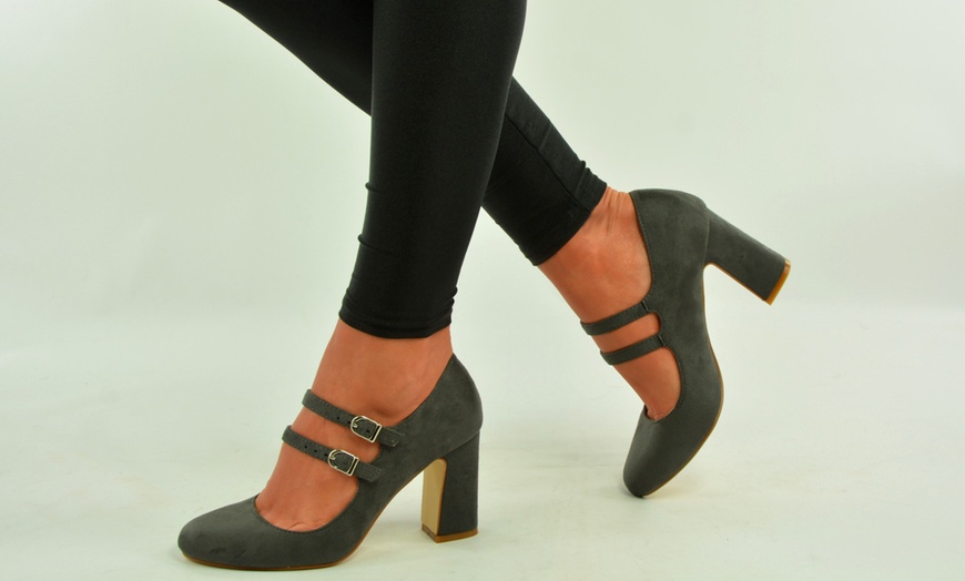 Image 6: Double Strap Pumps