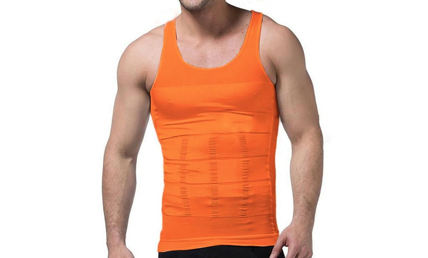 Image 4: Men's Slimming Vest