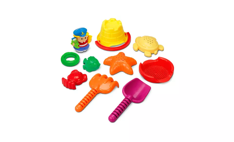 Fisher-Price Build N Play Sandbox with 10-Piece Accessories Set - Second Medium