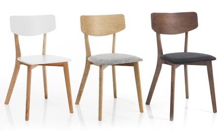 Set di 2 sedie Varm in legno massello, disponibili in 3 colori