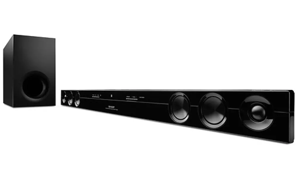 Sharp 2.1-Channel Bluetooth Sound Bar System with Wireless Subwoofer and Remote Control - Primary Image