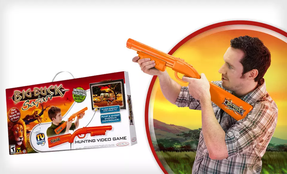 $18 for a “Big Buck Safari” Plug and Play TV Game ($39.99 List Price). Free Shipping. - Primary Image