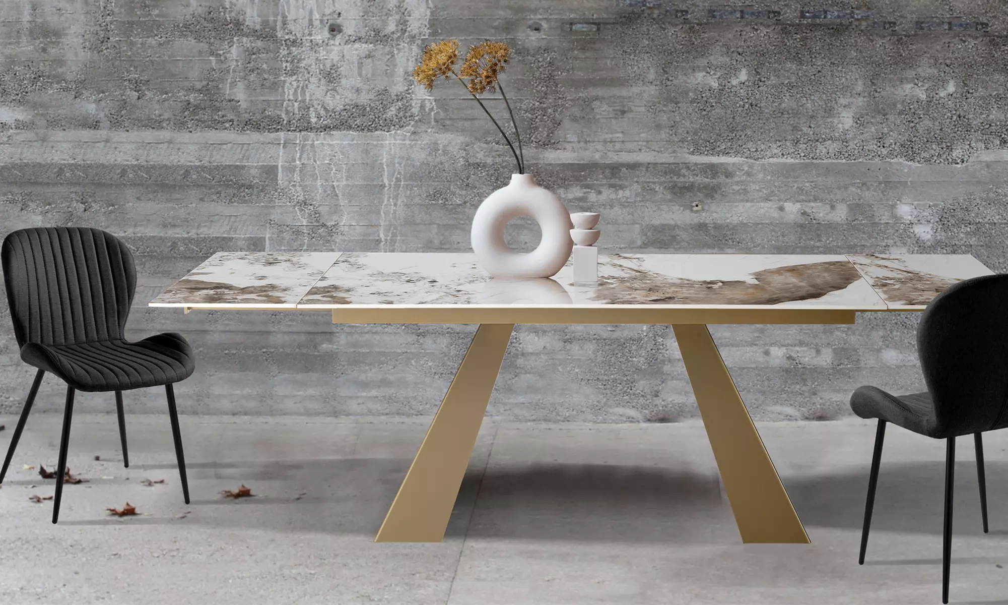 Tomasucci ausziehbarer Esstisch Hut, Jorum oder Tychi Onice White