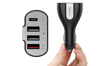 Urge Basics Rapid Charge 4-Port USB Extreme Car Charger