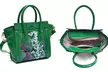 Women's Mini Patent-Leather Snakeskin-Style Satchel - Second Medium