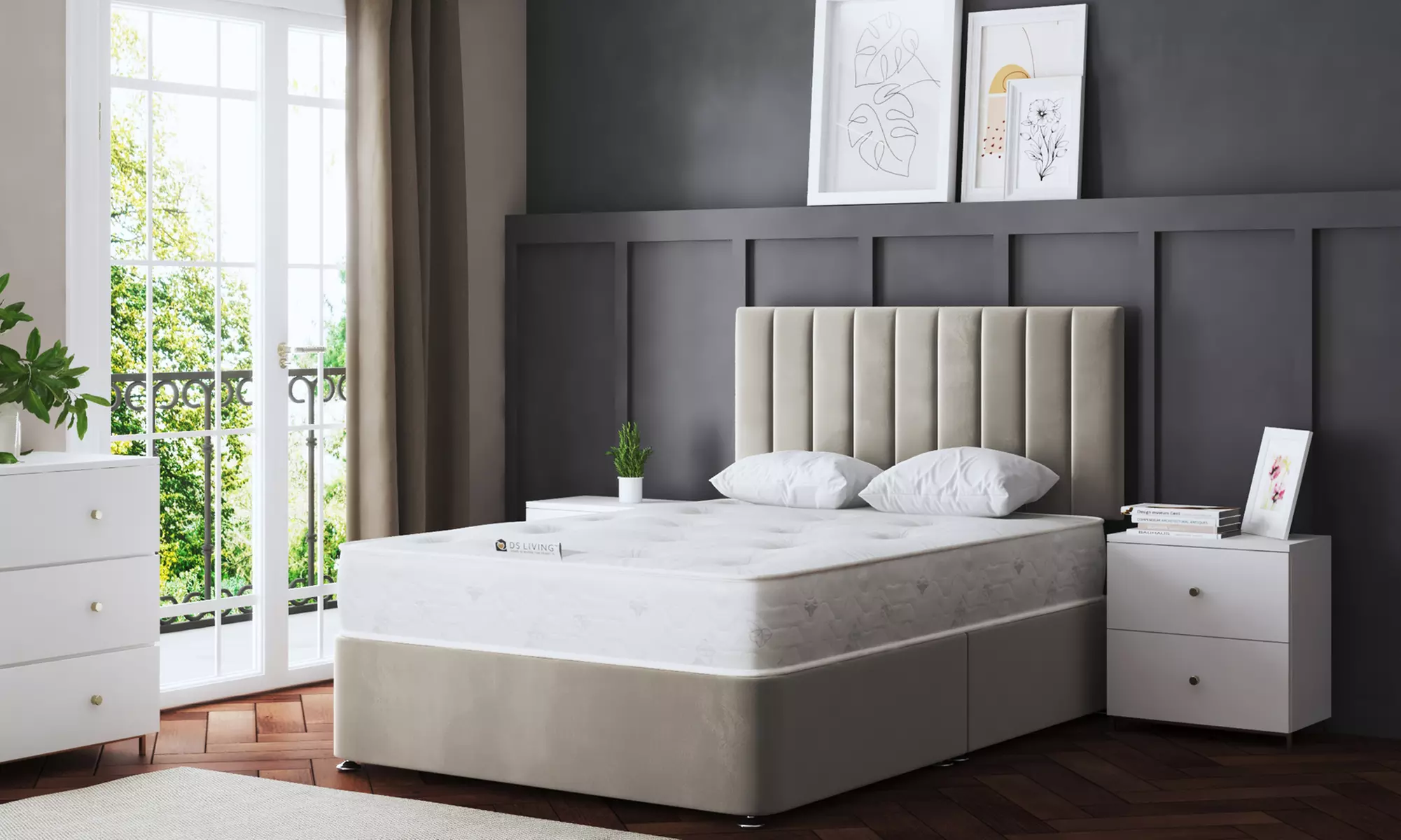 Amelia Panel Divan Bed