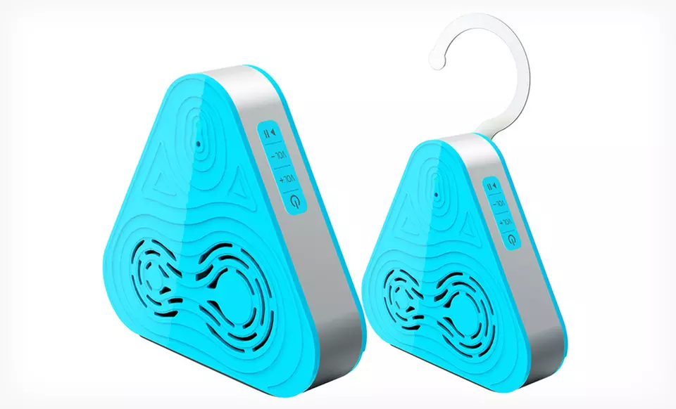 Pyle Audio Bluetooth Waterproof Shower Speaker and Hands-Free Speakerphone in Black, Blue, or White - Primary Image